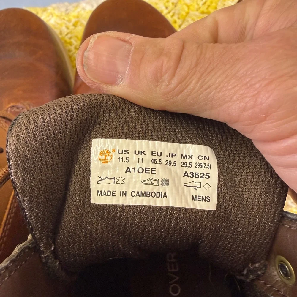 Timberland Killington Chukka Mens 11.5 Brown Leather Boots A10EE SensorFlex